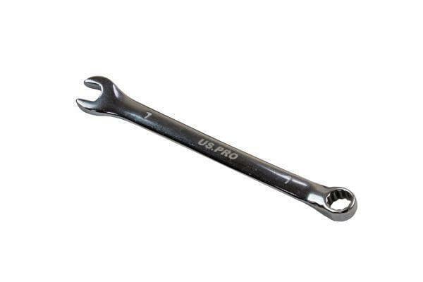 US PRO Tools 7mm Combination Spanner Polished Chrome Vanadium 2257 - Tools 2U Direct SW