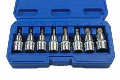 US PRO Tools 8 Piece 1/2" Drive Torx / Star Bit Socket Set T27 - T70 3403 - Tools 2U Direct SW