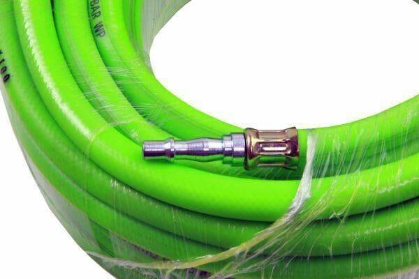 US PRO Tools 8mm X 15 Meters HI VIS Green Hybrid Quick Release Air Hose 8175 - Tools 2U Direct SW