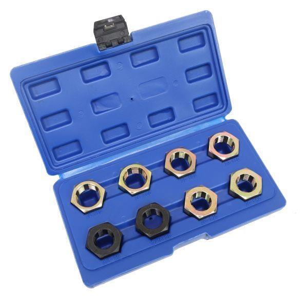 US PRO Tools 8pc Axle Spindle, Wheel Studs Rethreading Set Metric, Imp