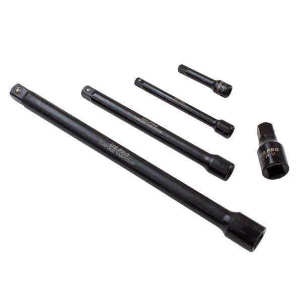 US PRO Tools 9pc 1/4" 3/8" 1/2" dr Impact Extension Bar Set For Sockets 3462 - Tools 2U Direct SW