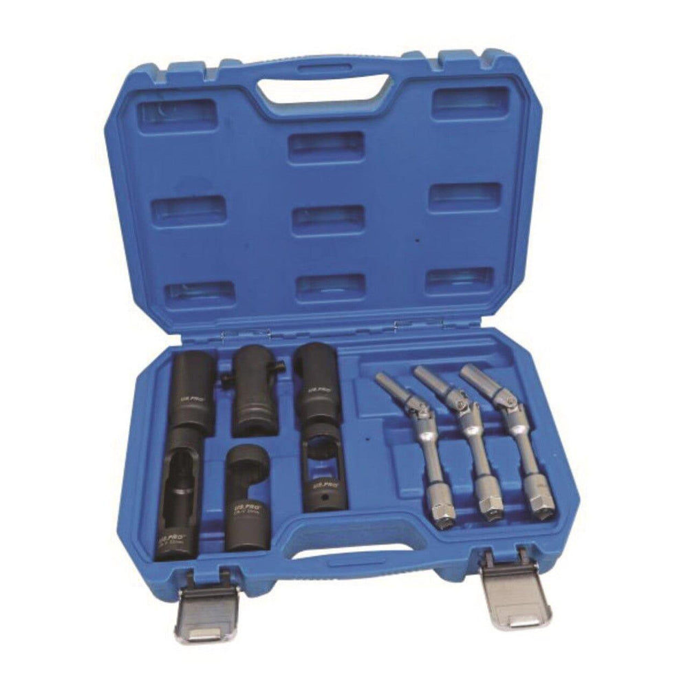 Engine Injector Socket US PRO Tools 9pc Diesel Injector & Glow Plug Removal Socket Sockets Se