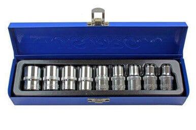 US PRO Tools 9pc E Torx Socket Set E10 to E24 1/2" drive female torque star sockets 3255 - Tools 2U Direct SW