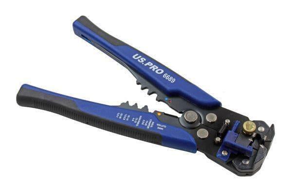 US PRO Tools Auto Adjusting Wire Stripper, Cutter, Terminal Crimper Multi-tool 6689 - Tools 2U Direct SW