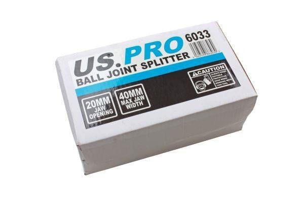 US PRO Tools Ball Joint Splitter 40mm Max Jaw Width, 20mm Jaw Opening 6033 - Tools 2U Direct SW