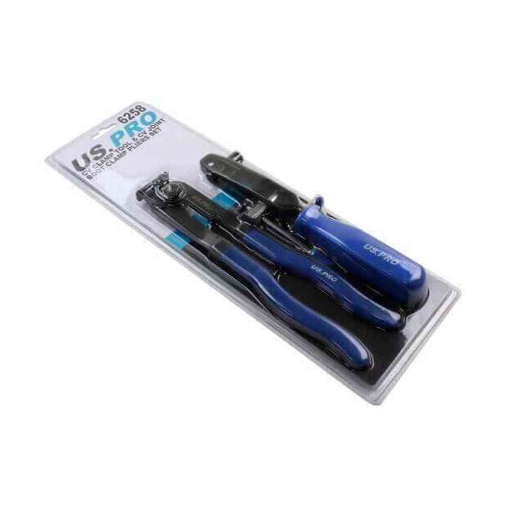 US PRO Tools CV Clamp Tool and CV Joint Boot Clamp Pliers Set 6258 - Tools 2U Direct SW