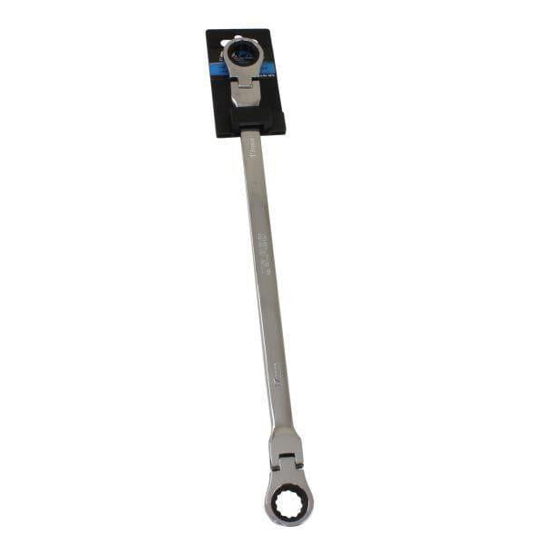 US PRO Tools Extra Long Double Ended Flex-Head Ratchet Spanner 17 & 19mm x 415mm 3872 - Tools 2U Direct SW