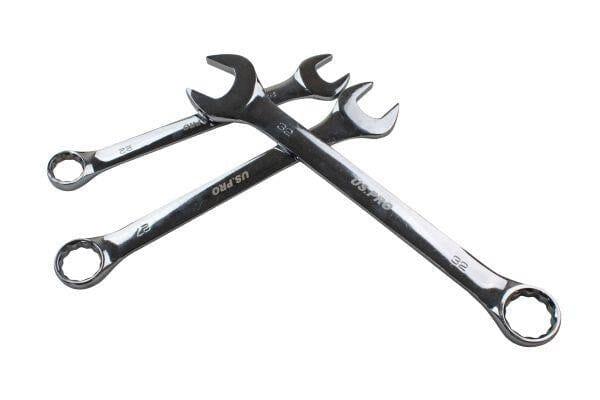 US PRO Tools Jumbo Spanners 8pc Long Reach Combination Wrench Spanner Set 22mm - 32mm 3442 - Tools 2U Direct SW