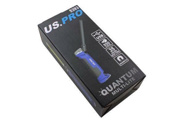 US PRO Tools Quantum Multi-lite Rechargeable Multi function LED light torch Magnetic 5393 - Tools 2U Direct SW