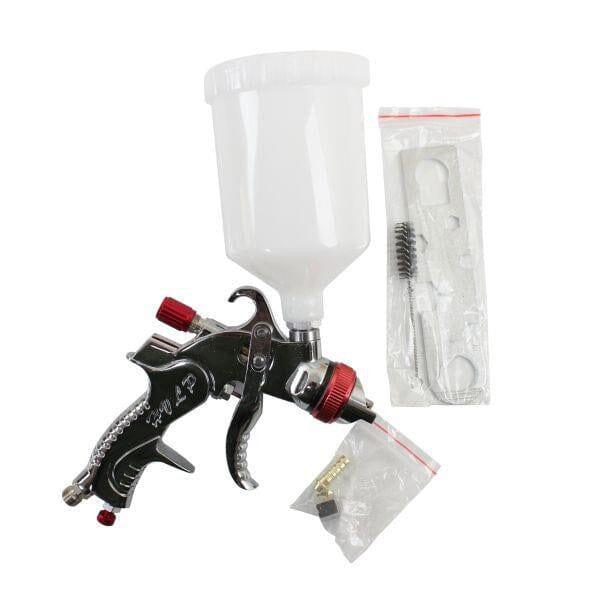 US PRO Tools Red HVLP Spray Gun 600ml Nylon Cup - 1.7mm Nozzle 8792 - Tools 2U Direct SW