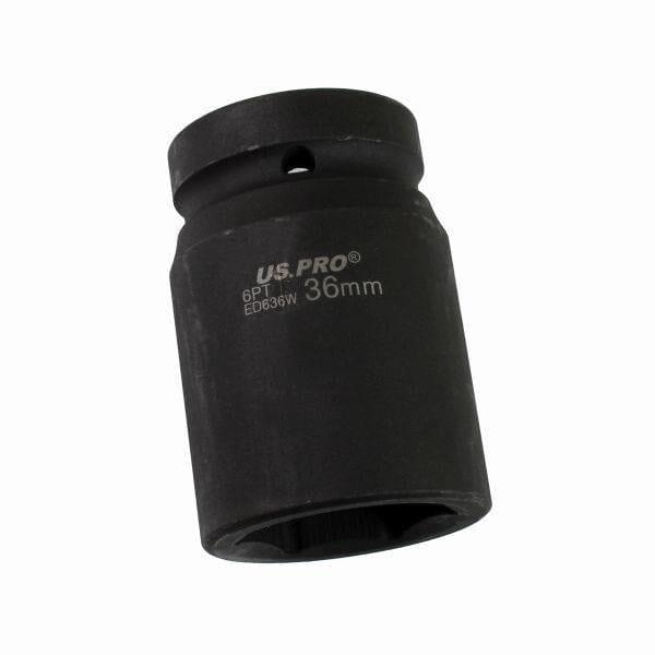 US PRO Tools Single 1" DR 36mm 6 Point Impact Socket 3744 - Tools 2U Direct SW