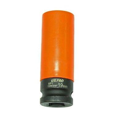 US PRO Tools Single 1/2" Dr 19mm Deep Impact Alloy Wheel Socket 3759 - Tools 2U Direct SW