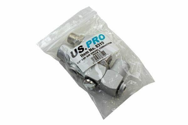 US PRO Tools Z-Swivel Air Line Hose Connector 1/4'' BSP X 2 8319 - Tools 2U Direct SW