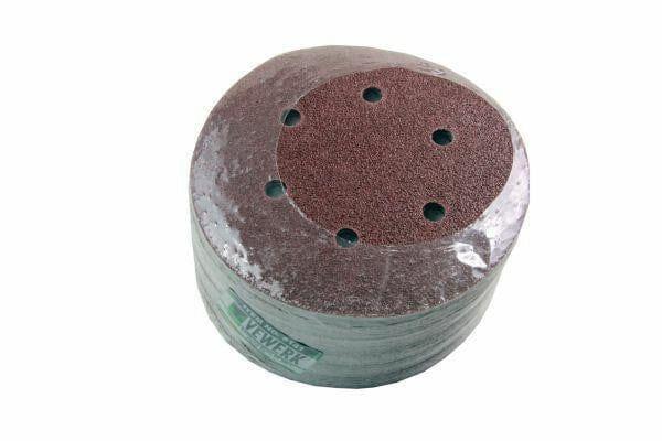 VEWERK 150MM SANDING DISC 40 GRIT PACK 50 B8141 - Tools 2U Direct SW