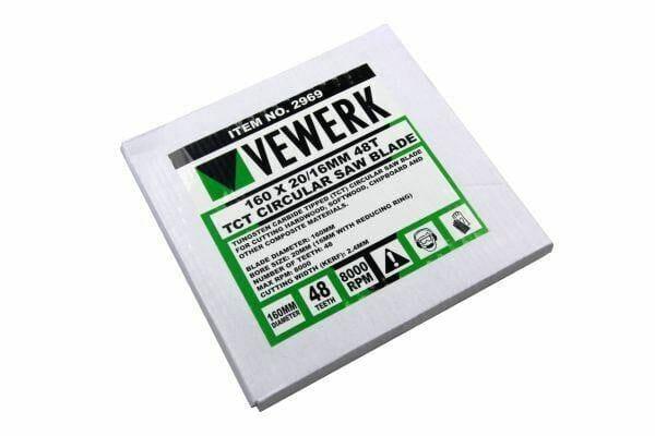 Vewerk 160 X 20 / 16MM 48T TCT Circular Saw Blade 2969 - Tools 2U Direct SW