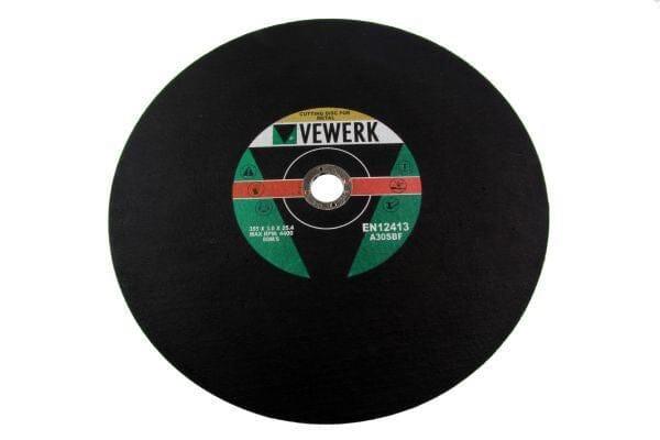 VEWERK 20PK 355 X 3.0 X 25.4MM Metal Cutting Discs For Chop Saw 8152 - Tools 2U Direct SW