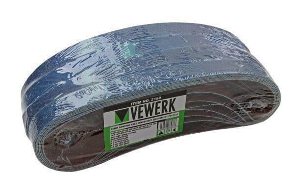 VEWERK 25pk 20 x 520mm Zirconium oxide Sanding Belts Air Belt Sander 2150 - Tools 2U Direct SW