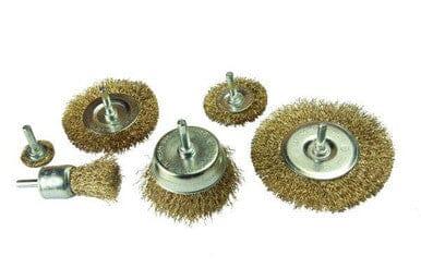 VEWERK 6pc Rotary Wire Brush Set Cup Brush Wheel Set 2151 - Tools 2U Direct SW