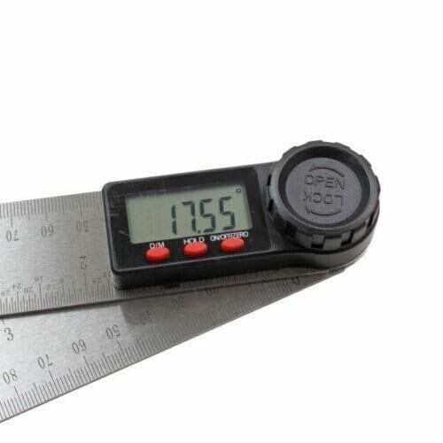 VEWERK Digital Folding Angle Ruler Extra Long 1m, 2 x 500mm Stainless Steel 0-360 deg 9146 - Tools 2U Direct SW