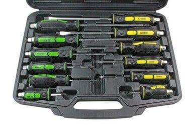 VEWERK Tools 12 Piece Screwdriver Set Pozi + Slotted 1620 - Tools 2U Direct SW