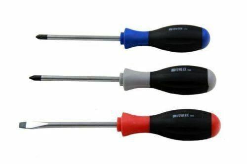 VEWERK TOOLS 12pc SOFT GRIP SCREWDRIVER SET B1582 - Tools 2U Direct SW